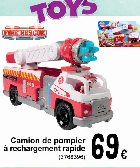Offre: Camion de pompier à rechargement rapide
