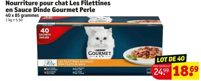 Offre: Nourriture pour chat Les Filettines