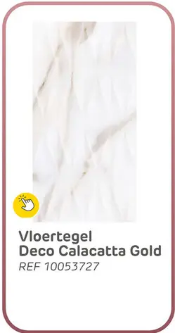 Promotie: Marmerlook tegel - calacatta de sol - goud - keramiek - mat - 32x62,5 cm - 1 m²