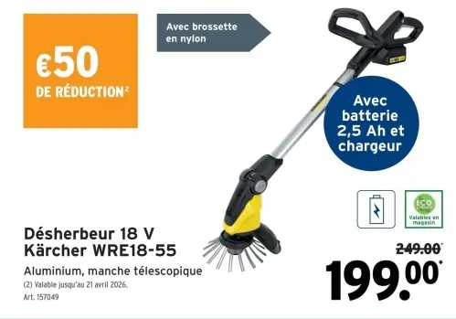 Offre: Désherbeur 18 V