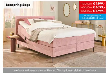 Aanbieding: Saga boxspring