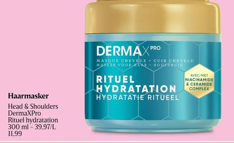 Promotie: Haarmasker DermaXPro Rituel hydratation