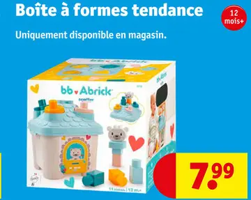 Offre: Boîte à formes tendance