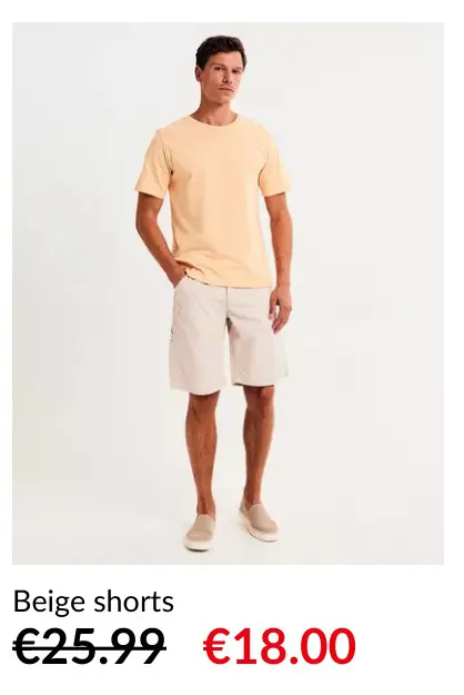 Promotie: Beige shorts
