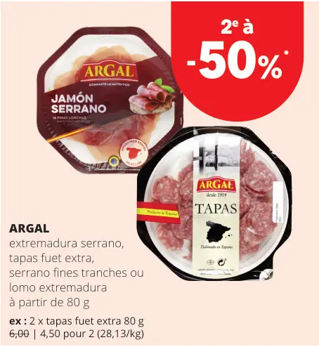 Offre: Extremadura serrano, tapas fuet extra, serrano fines traches