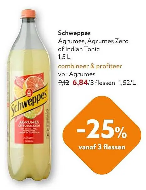 Promotie: Schweppes Agrumes, Agrumes Zero of Indian Tonic