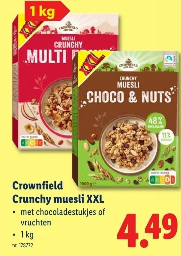 Promotie: Crunchy muesli XXL
