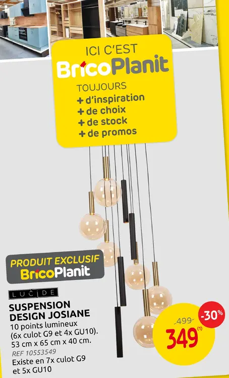 Offre: Suspension design josiane
