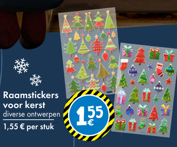 Aanbieding: Raamstickers voor kerst