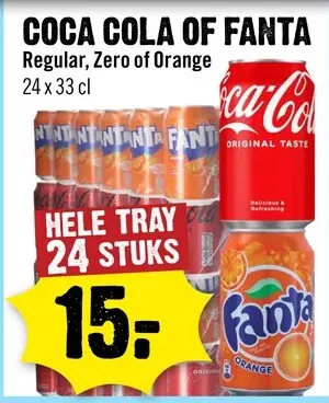 Aanbieding: Coca cola of Fanta