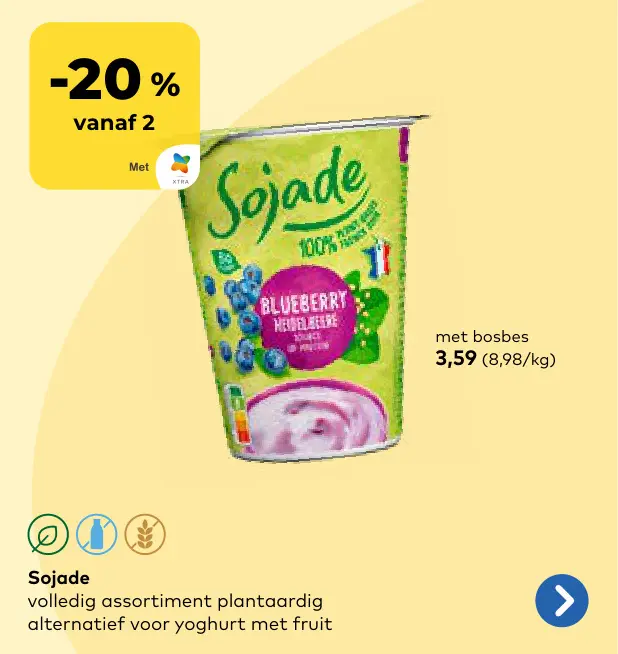 Promotie: Sojade met bosbes