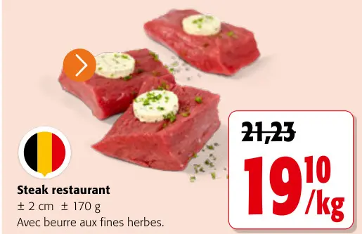 Offre: Steak restaurant