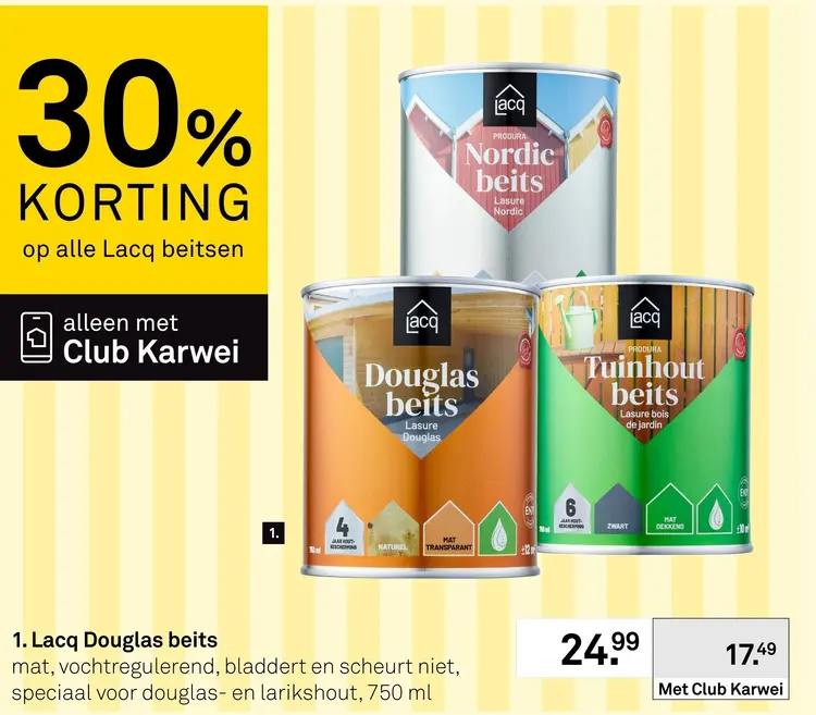 Aanbieding: Lacq Douglas beits