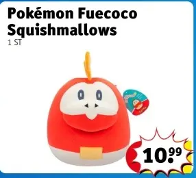 Aanbieding: Pokémon Fuecoco Squishmallows