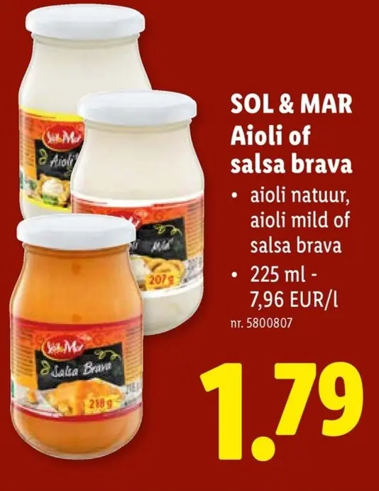Promotie: Aioli of salsa brava