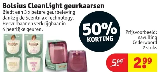 Aanbieding: CleanLight geurkaarsen