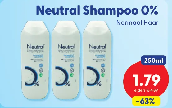 Aanbieding: Shampoo 0%