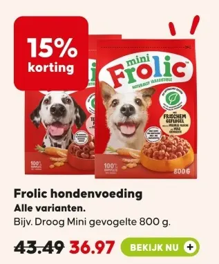 Aanbieding: Frolic hondenvoeding