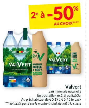 Offre: Eau minérale naturelle