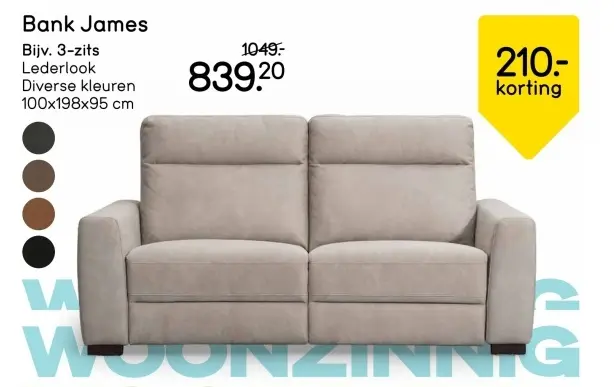 Aanbieding: Bank James