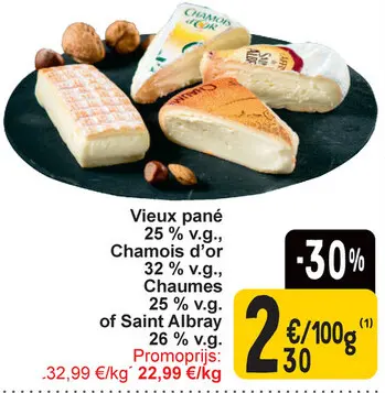 Aanbieding: Vieux pané, Chamois d'or, Chaumes of Saint Albray