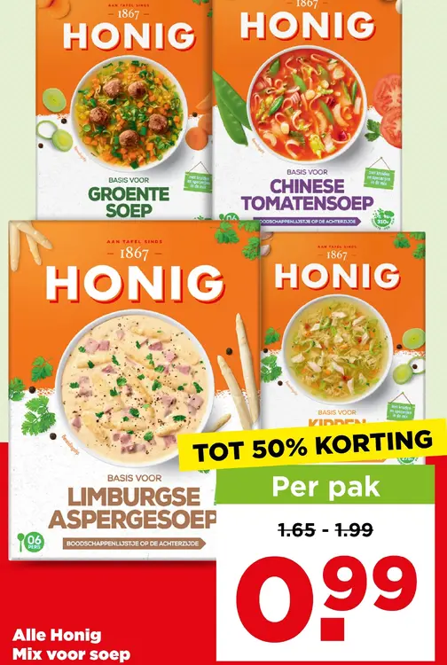 Aanbieding: Honig Mix voor soep