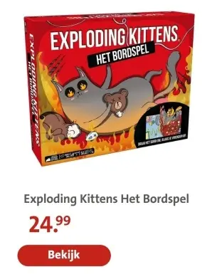 Aanbieding: Exploding Kittens Het Bordspel