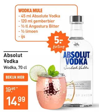 Aanbieding: Absolut Vodka