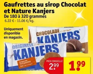 Offre: Gaufrettes au sirop