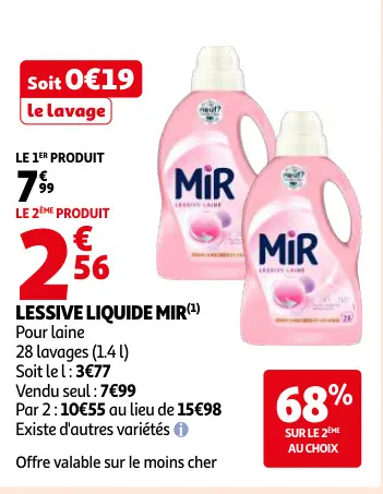 Offre: Lessive liquide