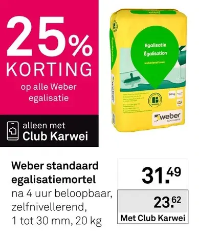 Aanbieding: Standaard egalisatiemortel