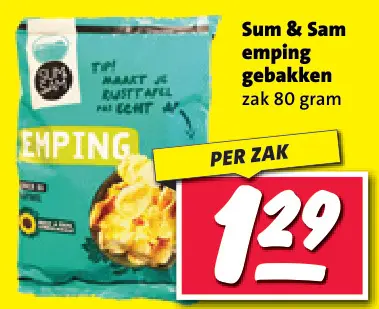 Aanbieding: emping gebakken