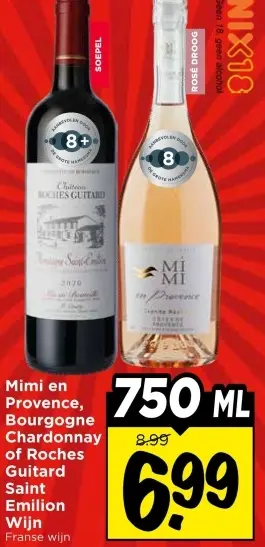 Aanbieding: Mimi en Provence, Bourgogne Chardonnay of Roches Guitard