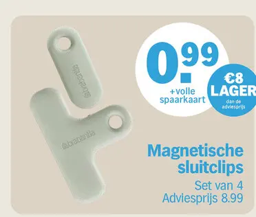 Promotie: Magnetische sluitclips