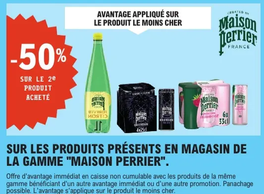 Offre: Produits de la gamme "Maison Perrier"