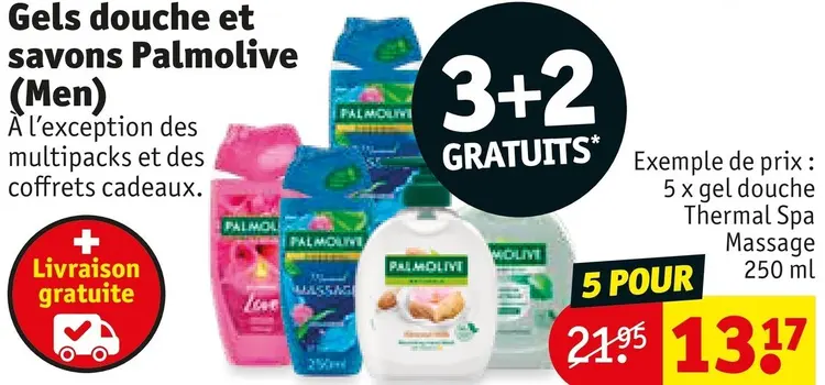 Offre: Gels douche et savons