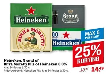 Aanbieding: Heineken, Brand of Birra Moretti Pils of Heineken