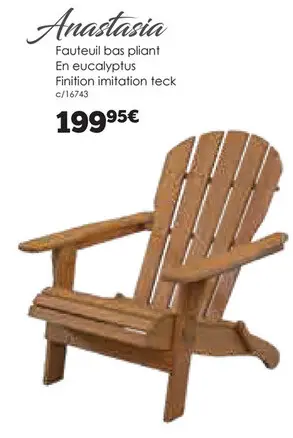 Offre: Fautueil bas pliant