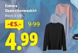 Aanbieding: Damesthermoshirt