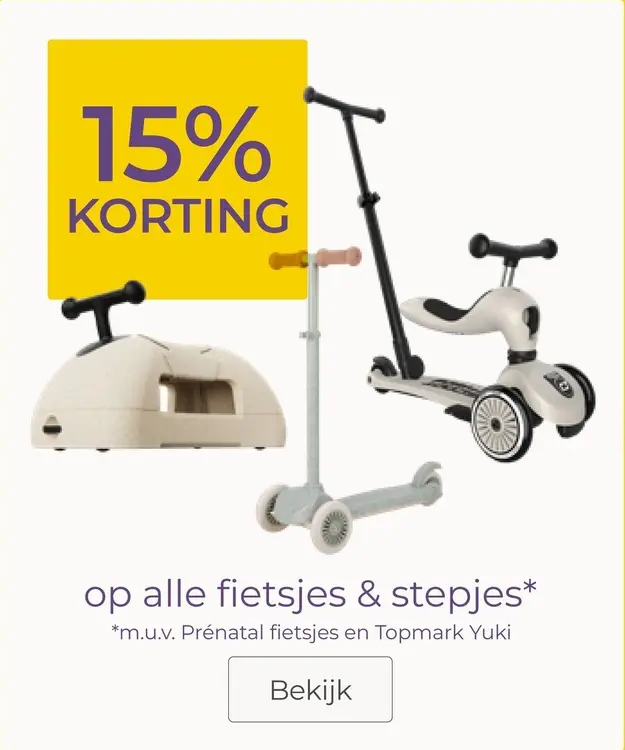 Aanbieding: fietsjes & stepjes