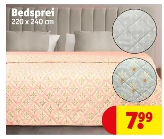 Promotie: Bedsprei 220 x 240 cm