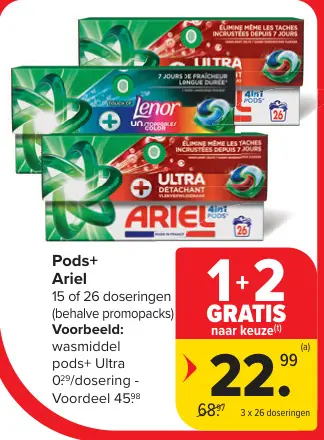 Promotie: Pods+ Ariel