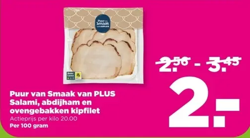 Aanbieding: Salami, abdijham en ovengebakken kipfilet