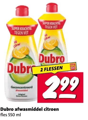 Aanbieding: Afwasmiddel citroen