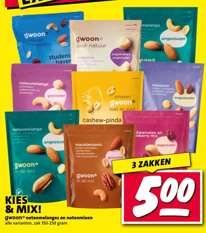 Aanbieding: notenmelanges en notenmixen