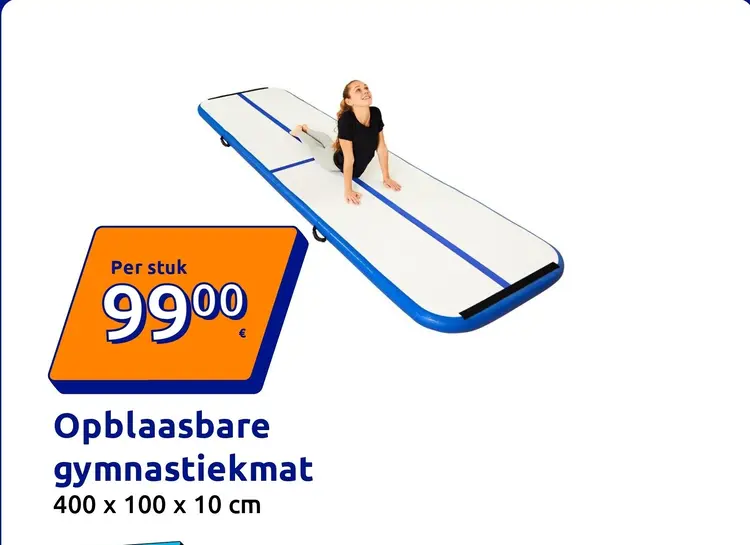 Promotie: Opblaasbare gymnastiekmat