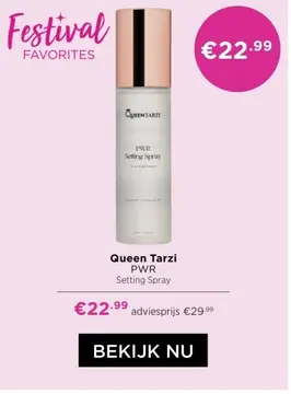 Aanbieding: Queen Tarzi PWR Setting Spray