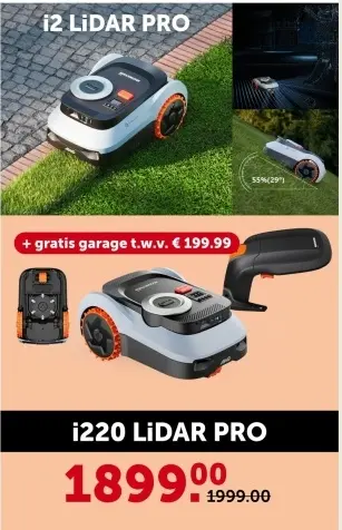 Promotie: Segway navimow robotgrasmaaier i220 LiDAR PRO