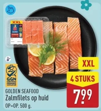 Aanbieding: Zalmfilets op huid