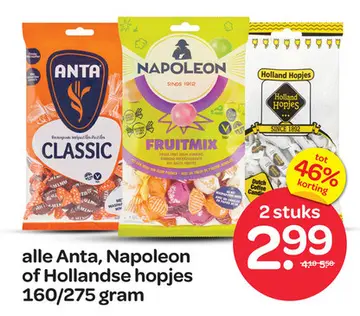 Aanbieding: Anta, Napoleon of Hollandse hopjes